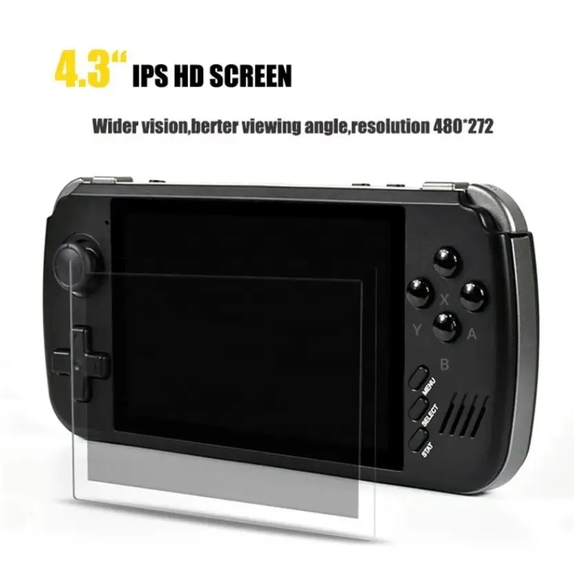 Портативный игровой плеер J X39, 4,3 дюймовый экран IPS HD, портативная игровая консоль с открытым исходным кодом для NES/SFC