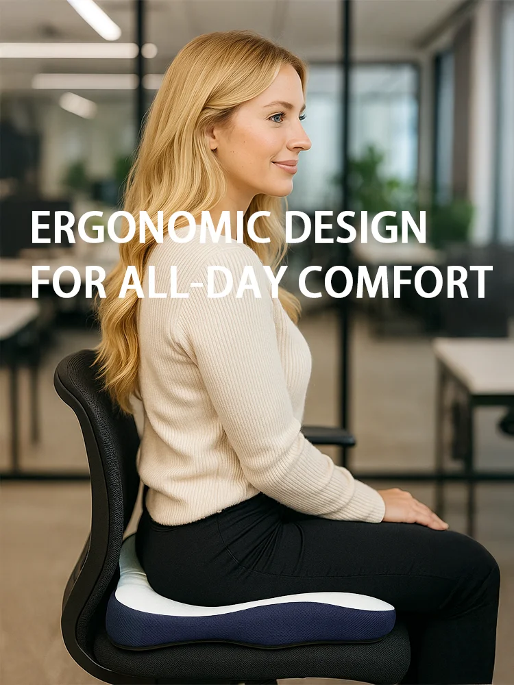 Ergonomic Office Car Seat Cushion Comfortable Orthopedic Memory Foam Zero Gravity Chair for Relief Lumbar Pillows Seat Cushions