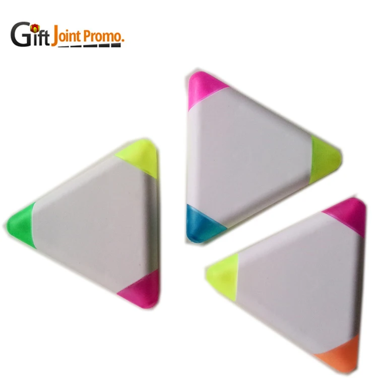 Promotional Custom LOGO 3 Colors Triangle Highlighter