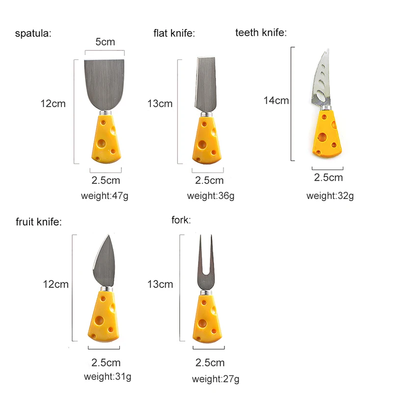 Набор мини-ножей для сыра 5