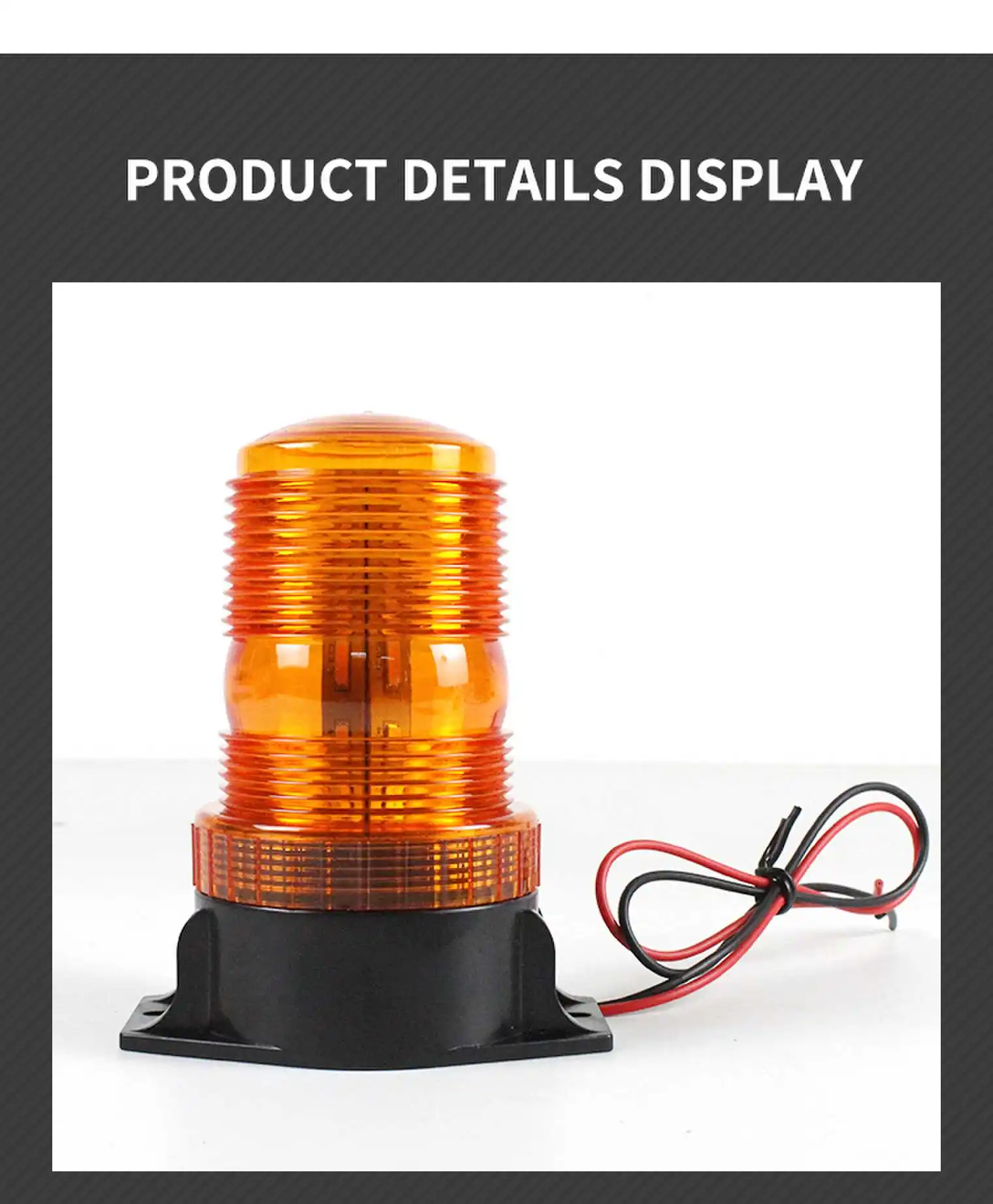 30 Led Warning Safety Flashing Beacon Lights Amber Strobe Emergency Led ...