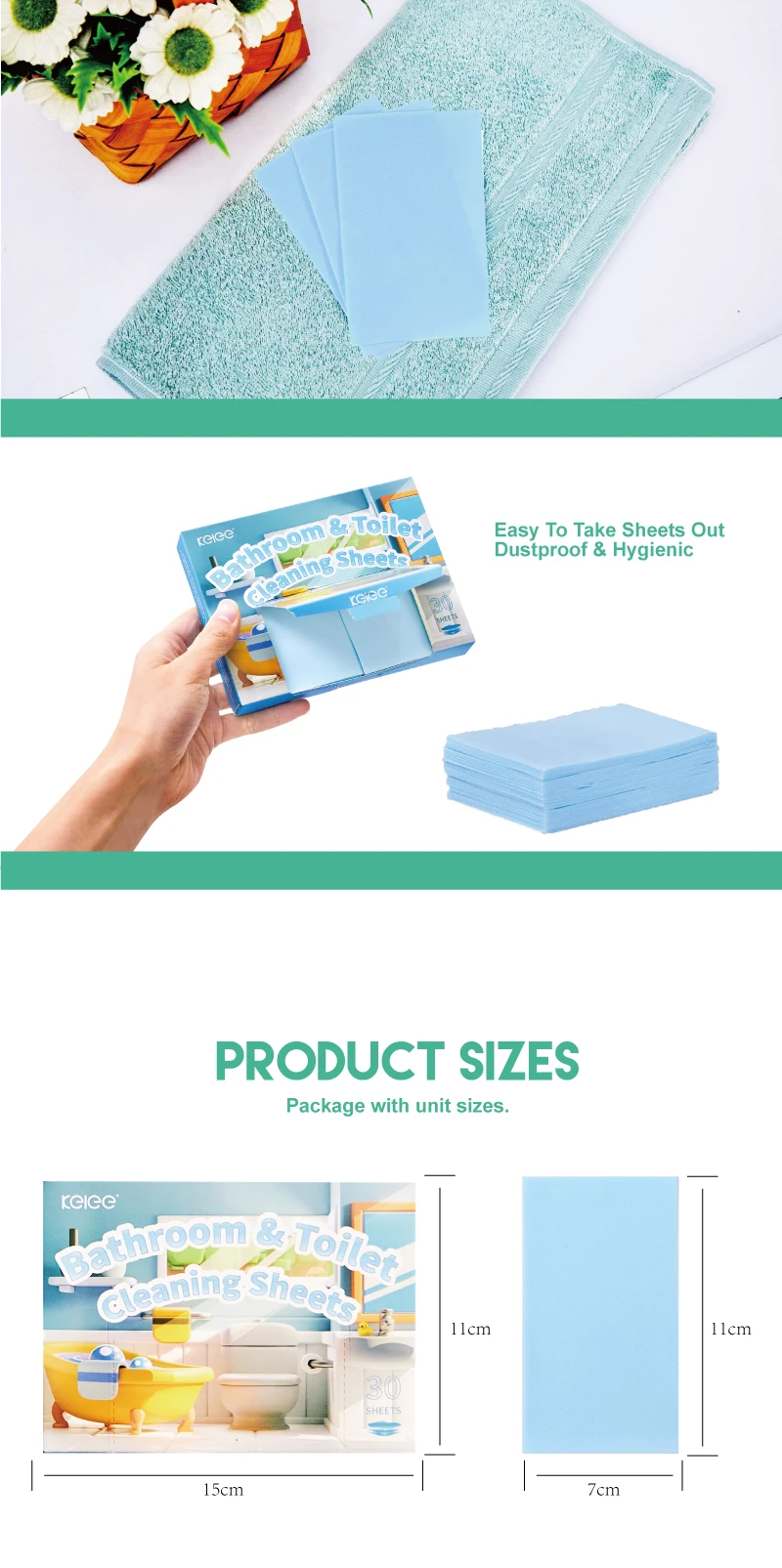 Quick Dissolve Descaling Toilet Detergent Paper Sheet Portable Toilet ...