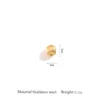 gold Watermelon beads inner diameter: 2mm