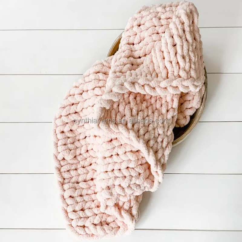 Chunky Chenille Blanket Yarn Bernat Chenille Yarn Bulky Arm Knit