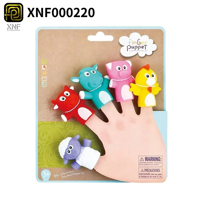 Образовательные Мультяшные силиконовые пальчиковые куклы руки