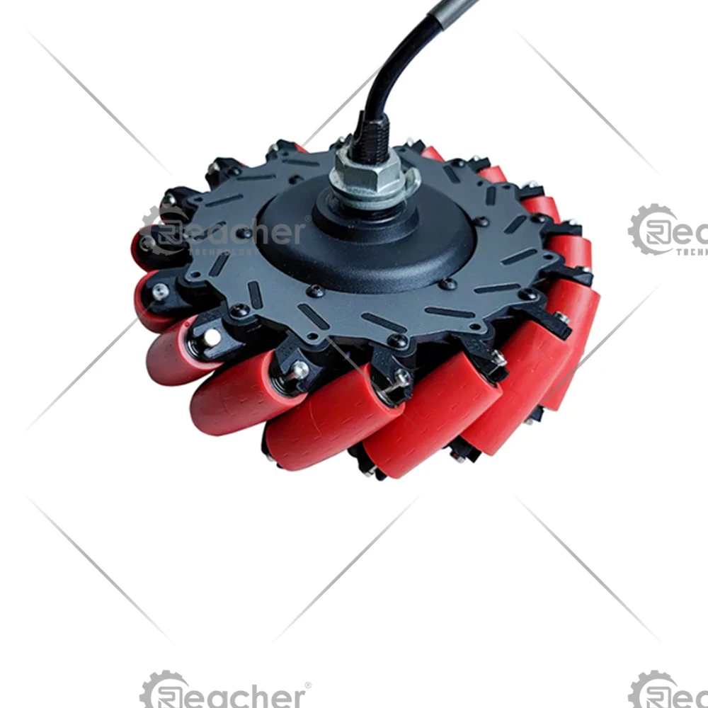 Wheel Hub Encoder Wheel Hub Motor Kit with Encoder and Mecanum Wheel for AGV and Robot ...