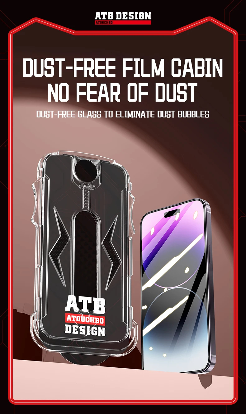 Atouchbo Easy Fit For Iphone 15 14 13 Pro Max Screen Protector Applicator Installation Kit