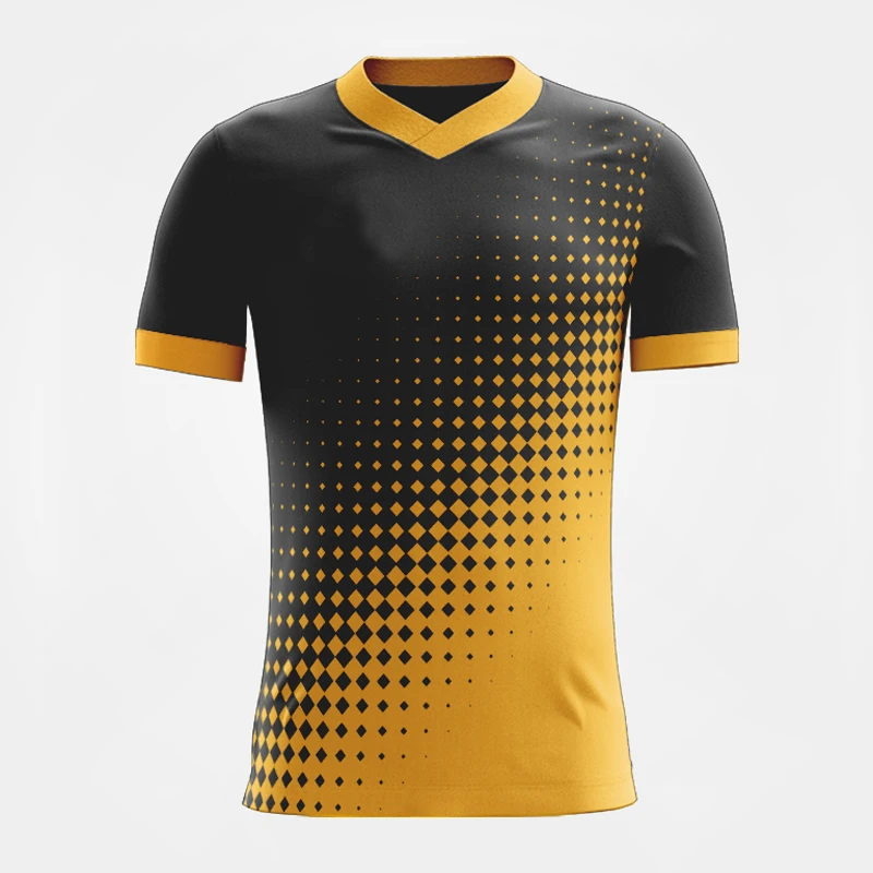 Quick Dry Orange Football Jersey Custom Sublimation Soccer