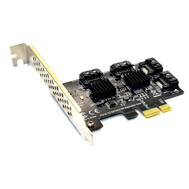 Zer one Mini 2-Port PCI-e PCI to SATA 3.0 6Gbps Converter Hard Drive Expansion Adapter Converter Boards Card for Windows