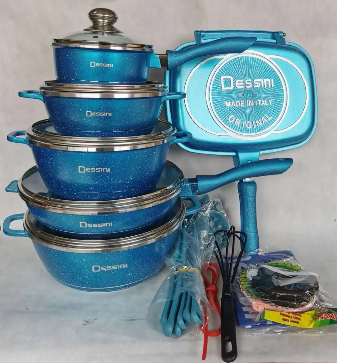 Wholesale Pots And Pans Popular Home Kitchen Pot Sets Non Stick 23pcs