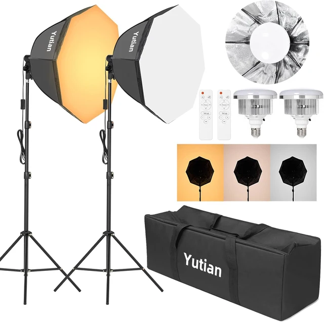 Factory wholesale photo studio quick setup parabolic flash photography light soft light box with stand and tote bag