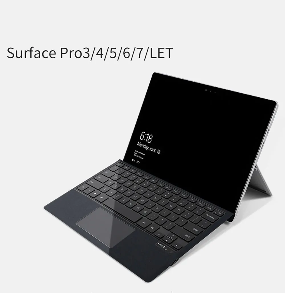 product magic keyboard for microsoft surface type intelligent double sided clip magnetic adsorption advanced technology pbk201 laudtec-3