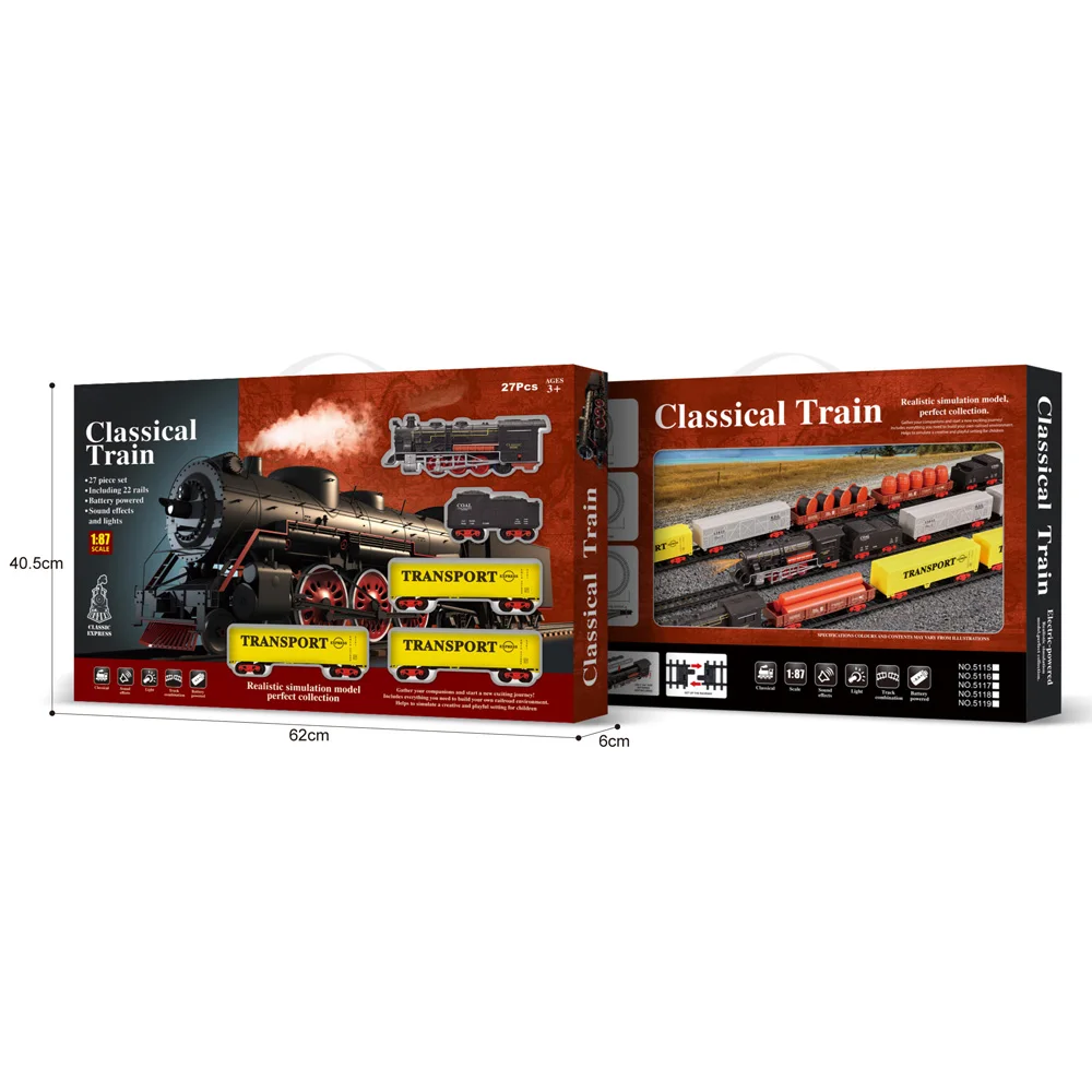 Plastic Electric Classical Toy Train Sets Train Model Slot Toys For Kid