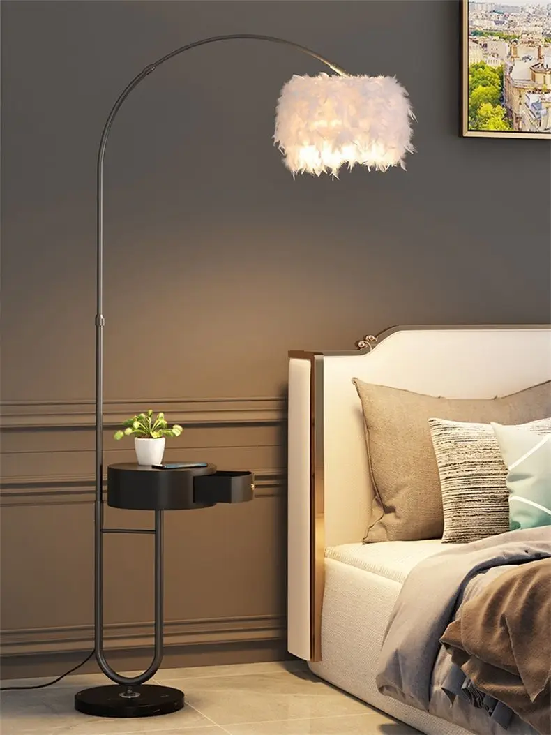 Feather Floor Lamp,Bedroom,High Aesthetic Value,Living Room,Sofa ...