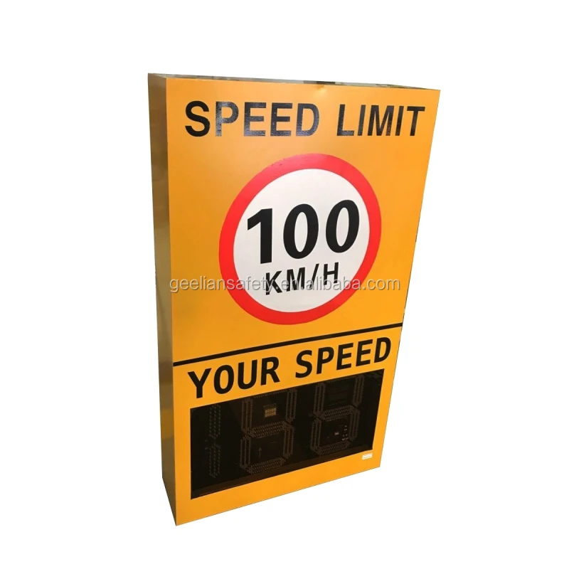中国可変測定交通警告標識レーダー速度制限ディスプレイボードLed