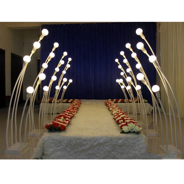 Hot Sale Led Wedding Banquet Load Metal Folding Centerpiece Light