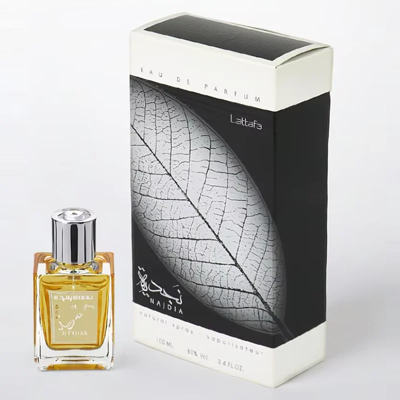 Custom Luxury White Card Paper Perfume Box with Hot Silver Stamping & Embossing for Arab Cosmetic Bottle Packaging