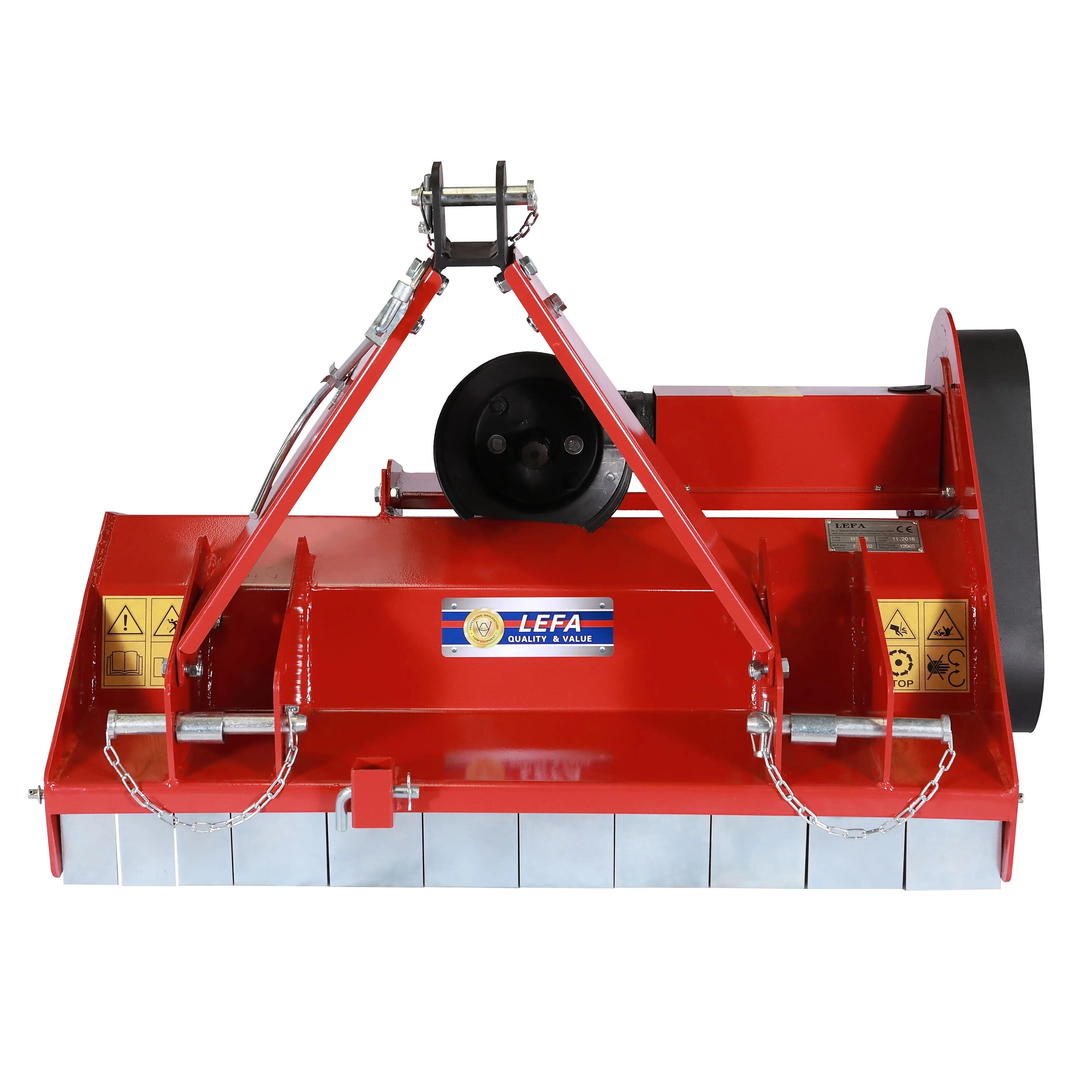 3 Point Flail Mower for 16-35 HP Tractors | PTO Driven Grass Cutter with 85-145cm Cutting Width for Farm and Orchard