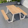 WT frame-150cm table with bench