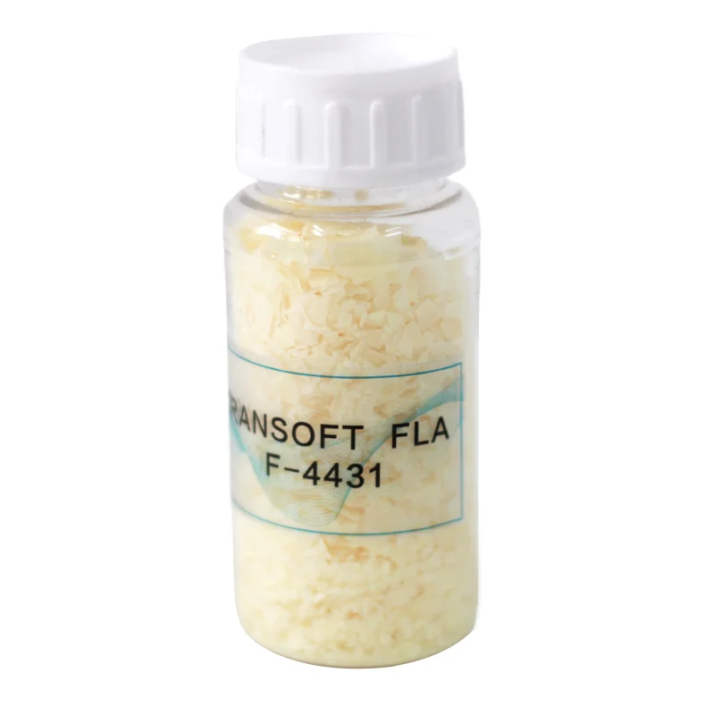 4431 Light Yellow To Yellow Cationic Softener Flakes Solid For Textile