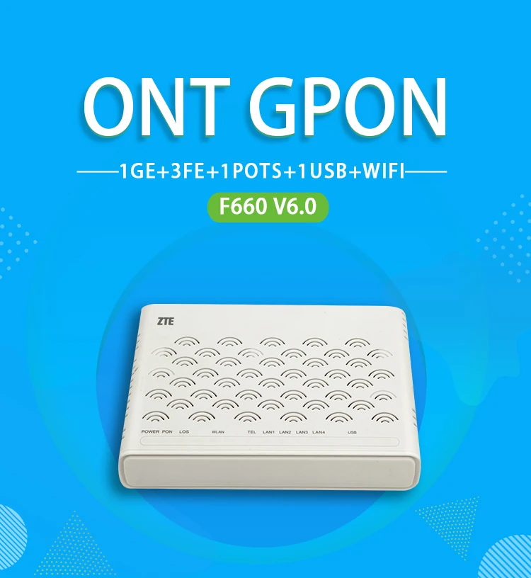 Source Baru Zte F660 V6.0 Gpon Ont Ftth Gepon Onu Modem 1Ge + 3Fe + 1 Pot +  1Usb + Akses Internet Nirkabel On M.alibaba.com
