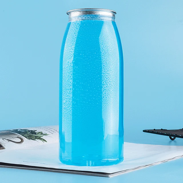 Wholesale Resin Beverage Soda Bottle 350ml 500ml Glass Beverage Juice