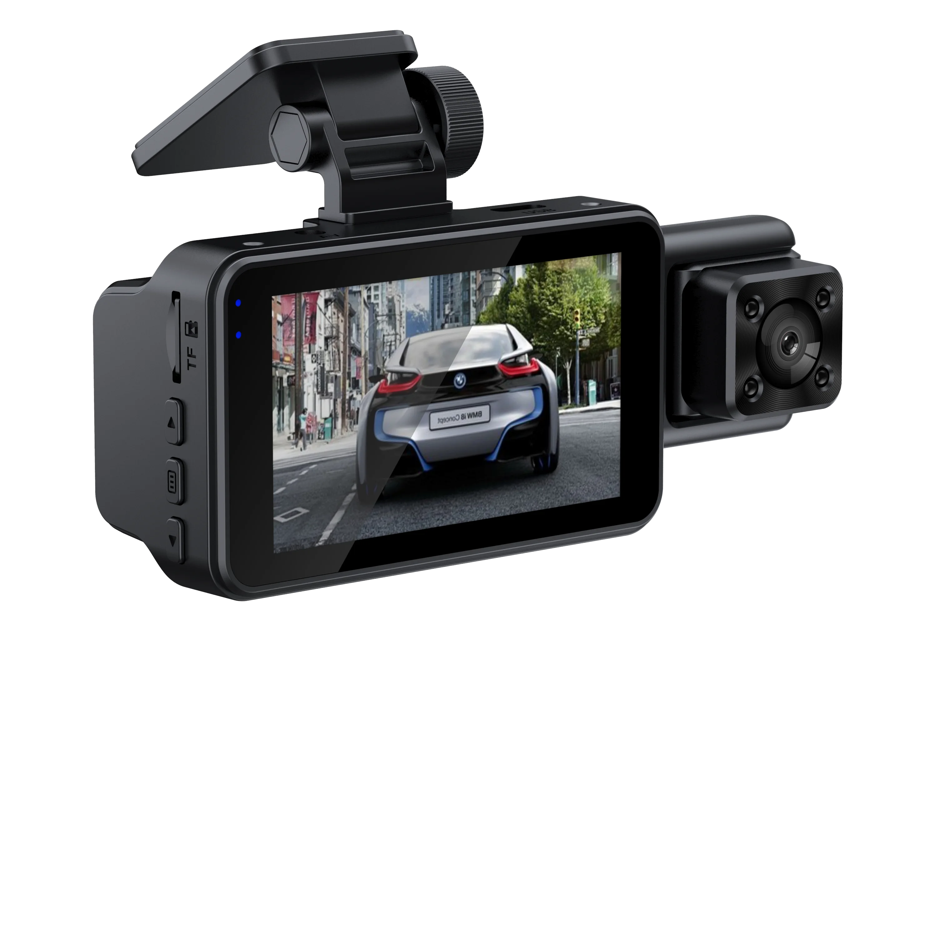 Directly Factory Wifi Three Channel Car Black Box Dvr 1080p Driving Recorder Cycle Recording