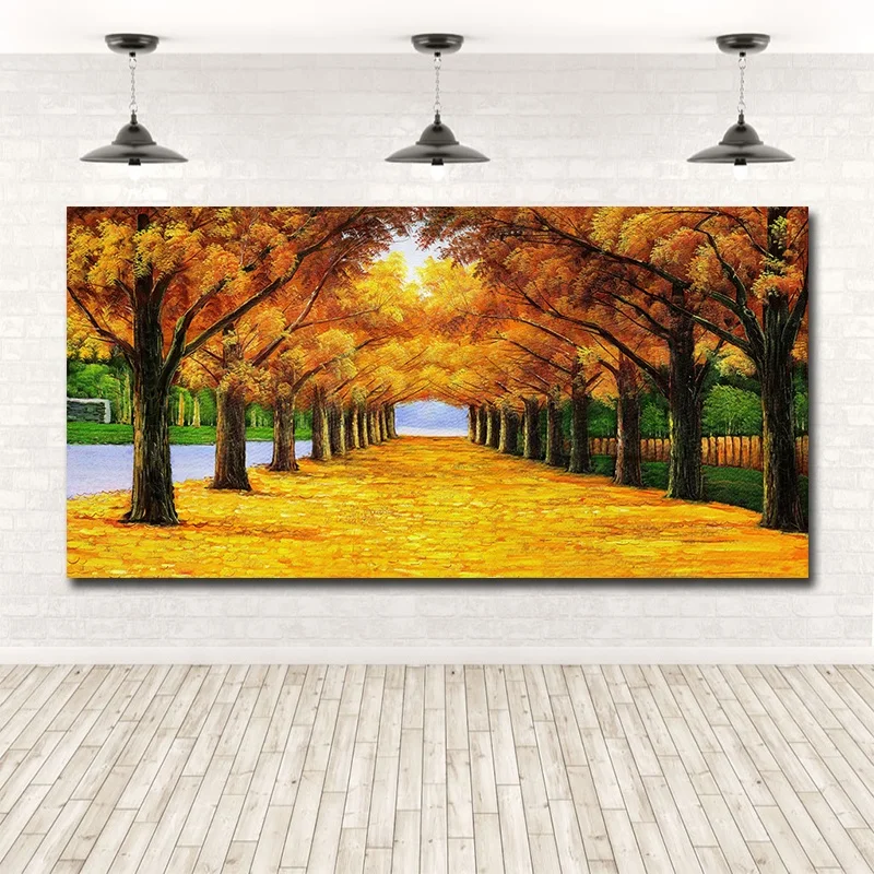 Gold Money Tree Canvas Prints Cuadros Wall Pictures Modern Canvas Wall Art Decor