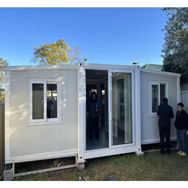 Prefab Tiny 20ft 40ft 2 3 4 5 6 Bedroom Small Little Fold Out Shipping Container House Homes Office With Bathroom and Kitchen