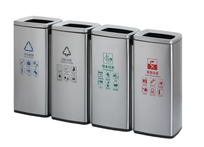 Мусорное мусорное ведро из нержавеющей