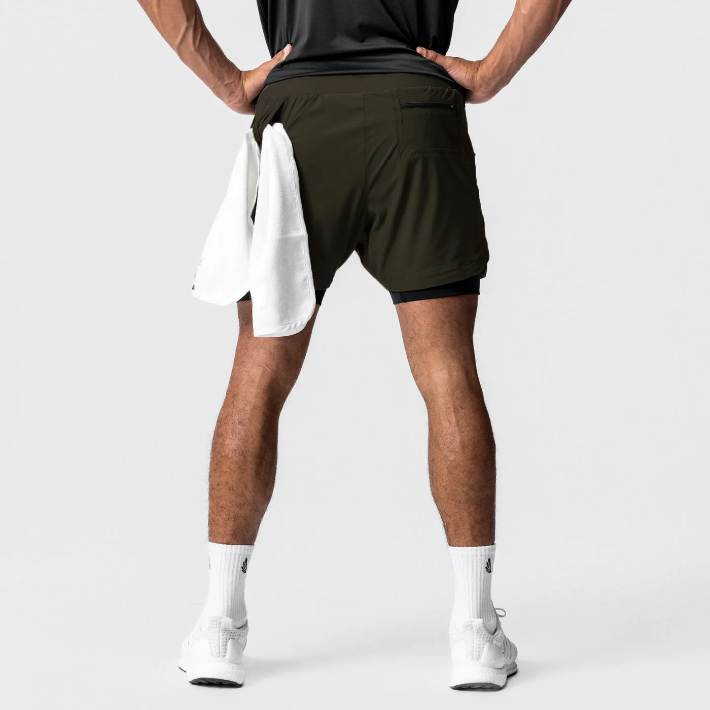 AOLA Custom  2 in 1 Summer Breathable Lining Sports Workout Gym Men's Running Basketball Shorts414_voghion.com