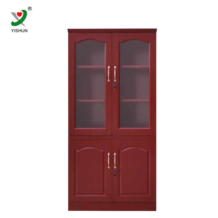 School office iron cupboard furniture tall storage cabinets with doors