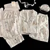 WhiteDogStarCrinklePajamaSet