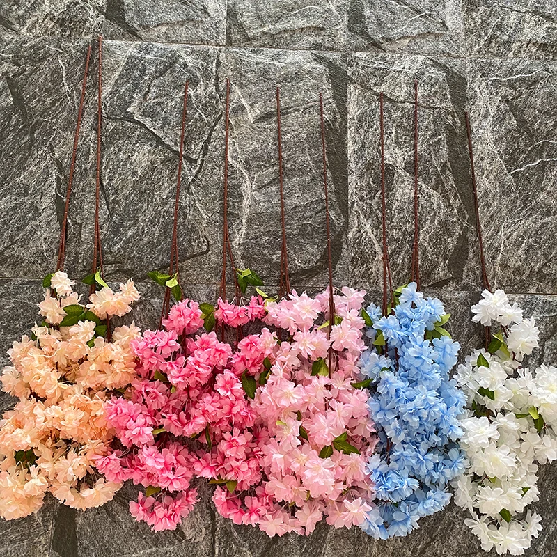 product sakura cherry blossom tree artificial flowers wedding decoration supplies cheap price new design-52