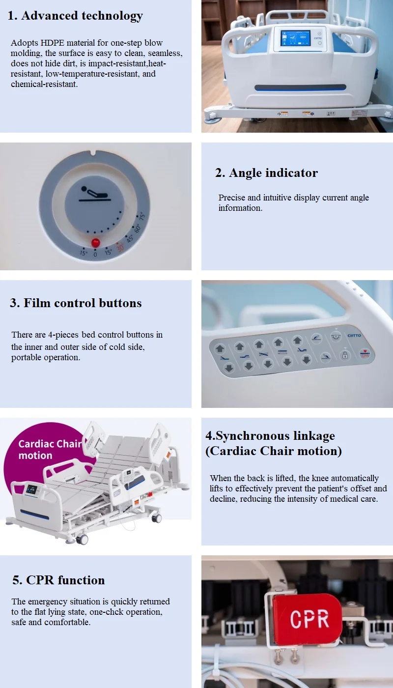 7 function electric anti bedsore health care nursing bed-65