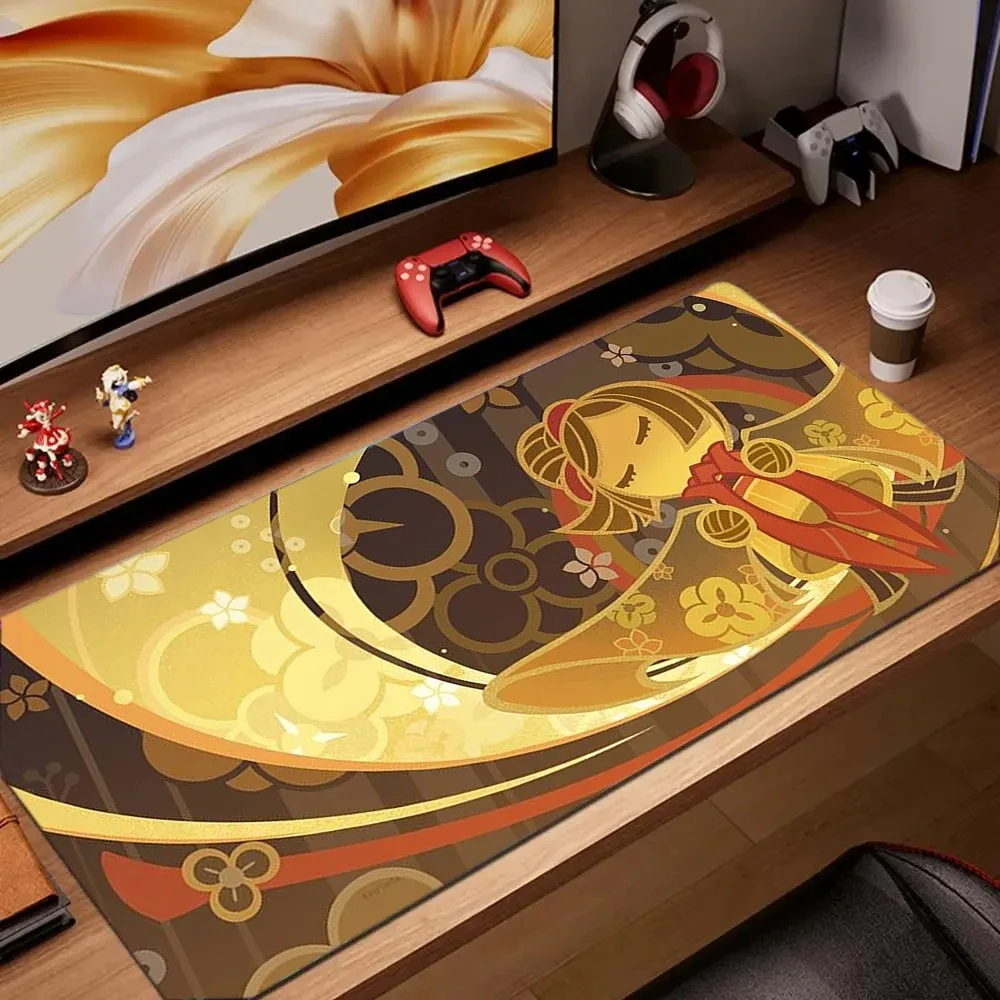Genshin Impact Character Pattern Stylish Cool PC Gaming Mouse Pads Gamer Mats Teclado Pa aperçu 57