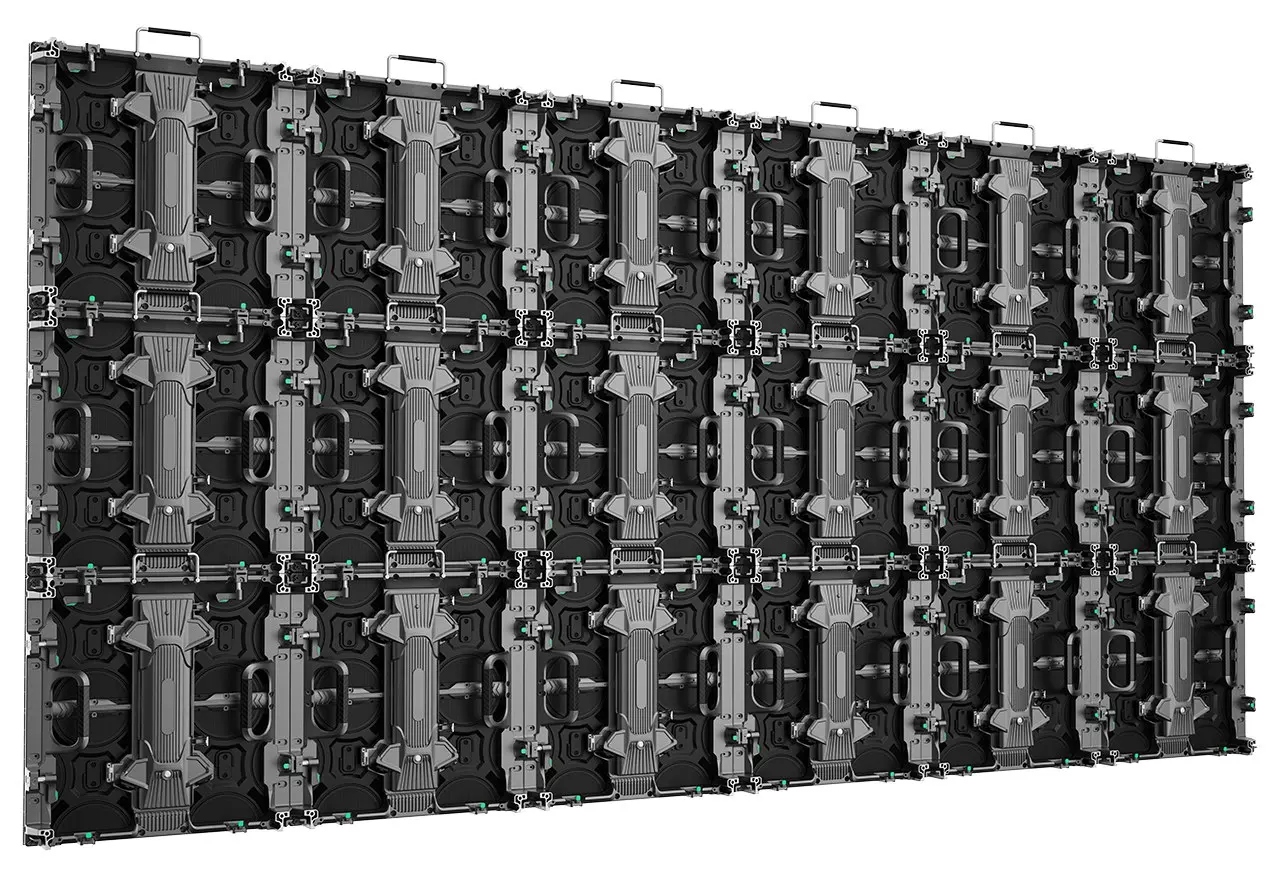 500x500-S Indoor and outdoor Cabinet (Flat, curved 0-20 degree, Right Angle) 500x500x62mm 3.8KG led module 250x250mm P3.91 P4.81 P2.976 P2.604
