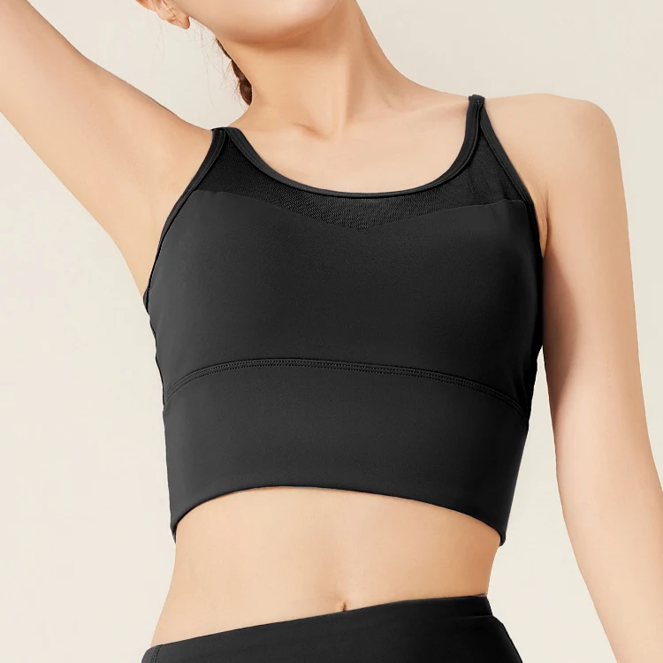 Wholesale Custom High Neck Shockproof Yoga Fitness Tank Top