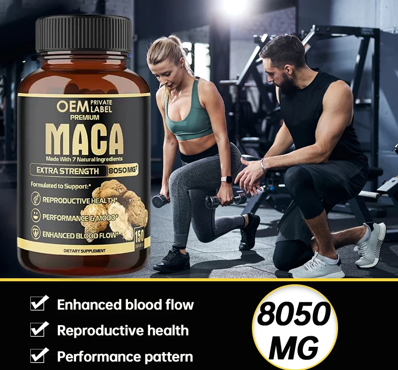 Wholesale Gummies Premium Maca Root Capsules With Black Pepper