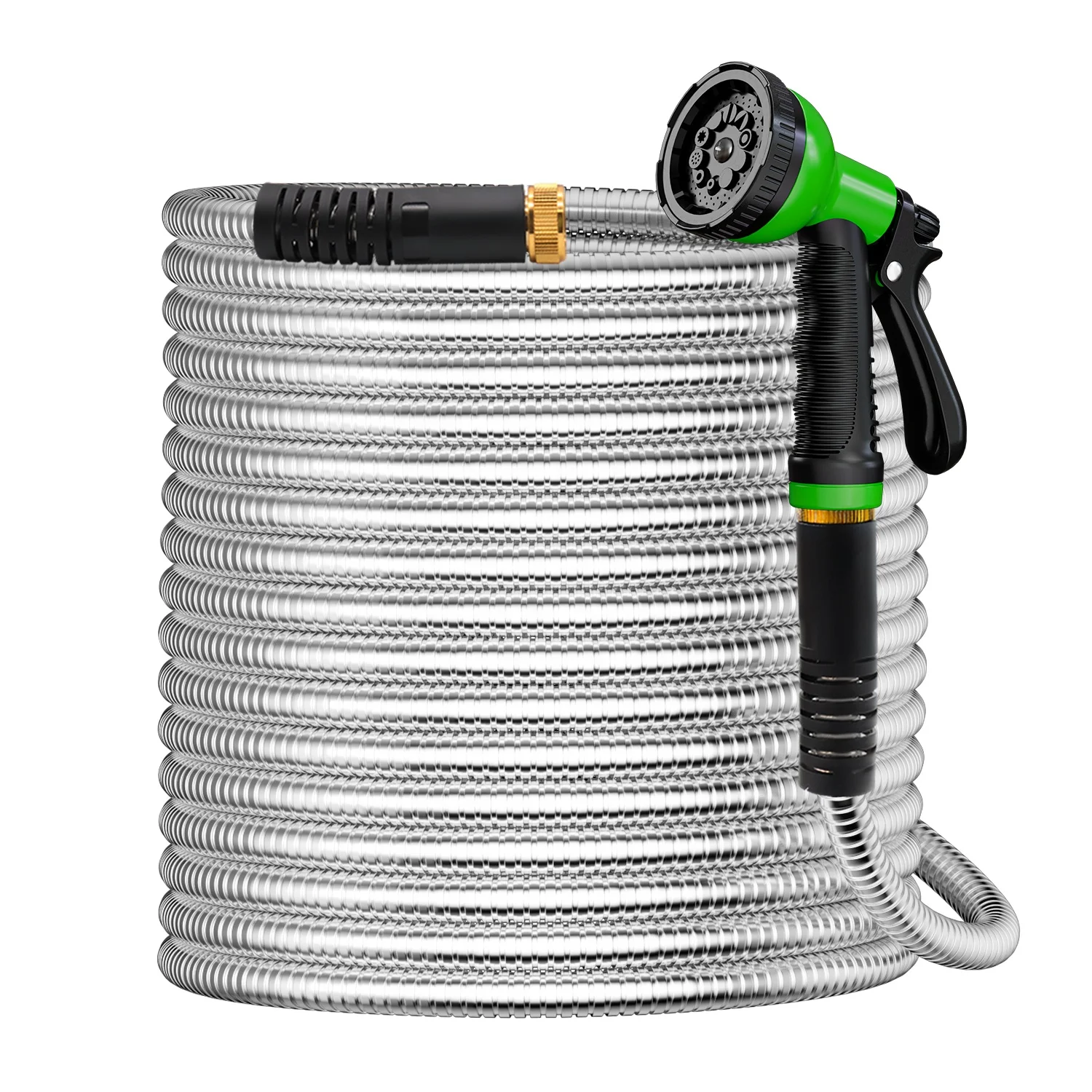 Сверхмощный металлический корпус из нержавеющей стали ПВХ внутренняя труба садовый шланг 3/4 \