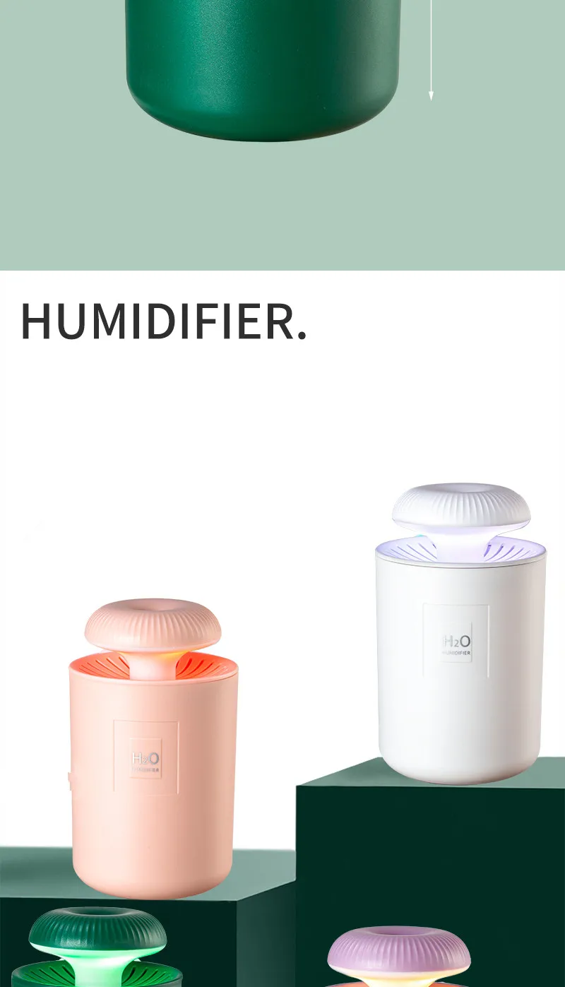 Portable USB Rechargeable Electric Essential Oil Diffuser Ultrasonic Air Mini LED Lights Humidifier for home car