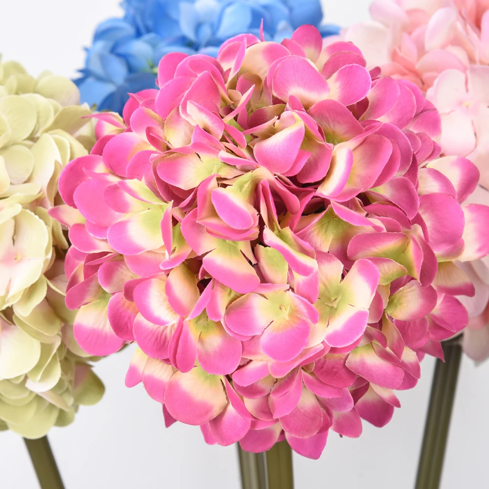 Huicai Wholesale Real Touch Hydrangeas Flower Ball Artificial Wedding