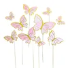10 pz farfalla rosa 02
