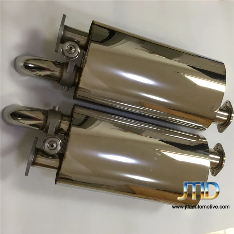 Made in China Performance Exhaust System Truck Muffler Flanged Type Exhaust Muffler With Remote Control Valve