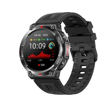 HEATZ L76F Sport Smart Watch with Waterproof IP68 Exercise Date Alipay Support Speaker+Mic 340mAH Alloy Band Linux OS