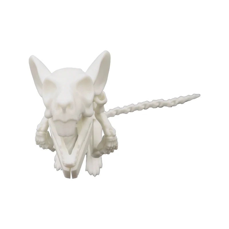 Creative 3D Printed Skeleton Rat Toys Statue Joint Movable 3D Printed Animal Toys