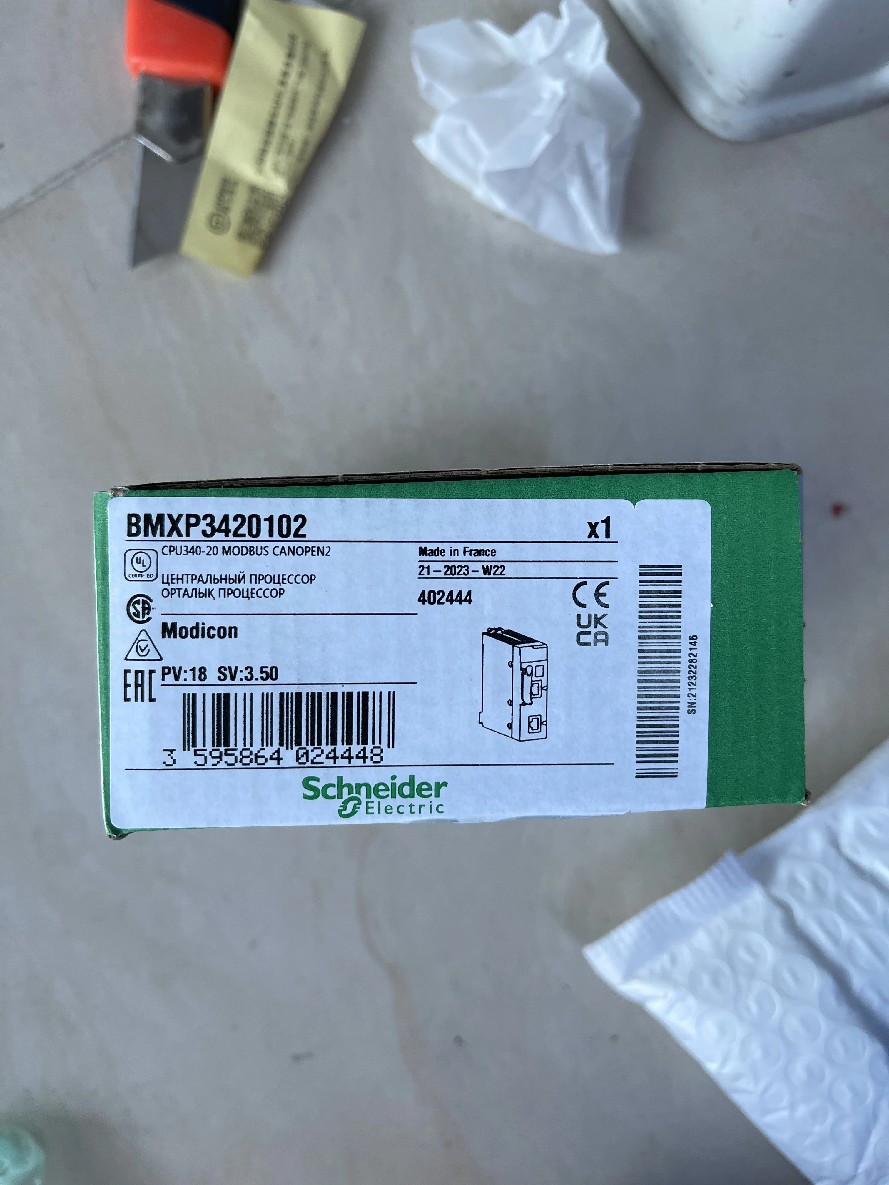 Schneider PLC CPU Unit BMXP3420102
