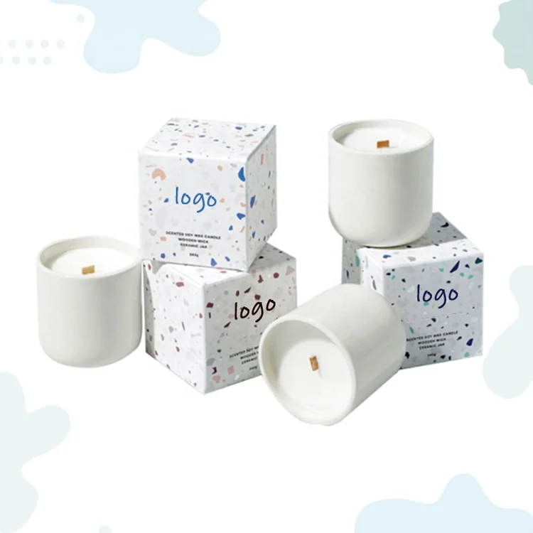 Custom printing handmade luxury candle gift box packaging