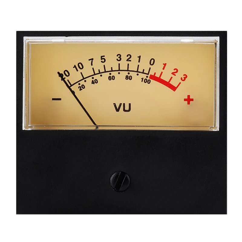 High-Precision Decibel Sound & Audio Volume Meter VU Level Meter with Backlight Analog Display Rectifier Type