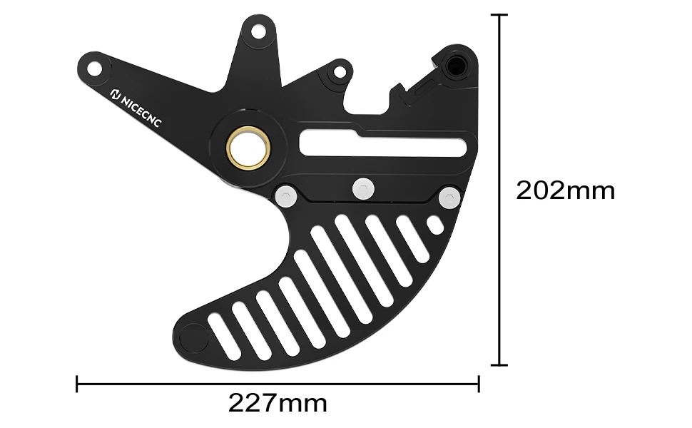 Optimized Enduro Rear Rotor Guard With Caliper Carrier For Husqvarna TE/FE 2014-2023, KTM, GasGas (Blue)